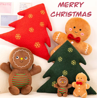 Festive Gingerbread Boy Plush