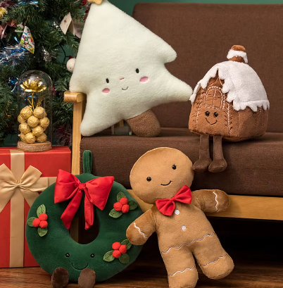 Festive Gingerbread Boy Plush