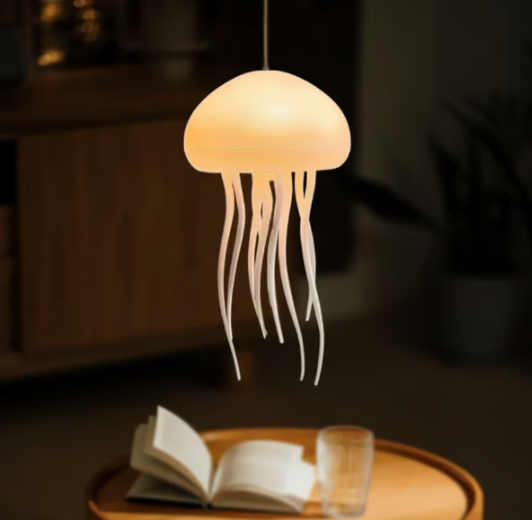 Glowing Jellyfish LED Night Lamp