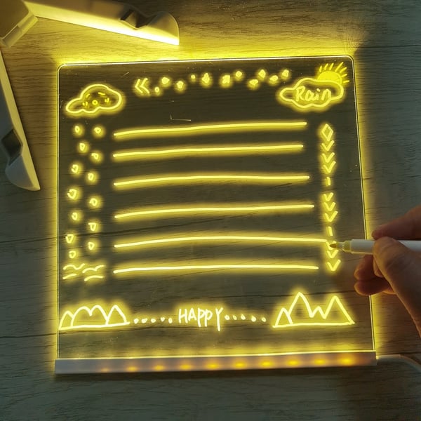 LED Memo Magic Board With 12 pen